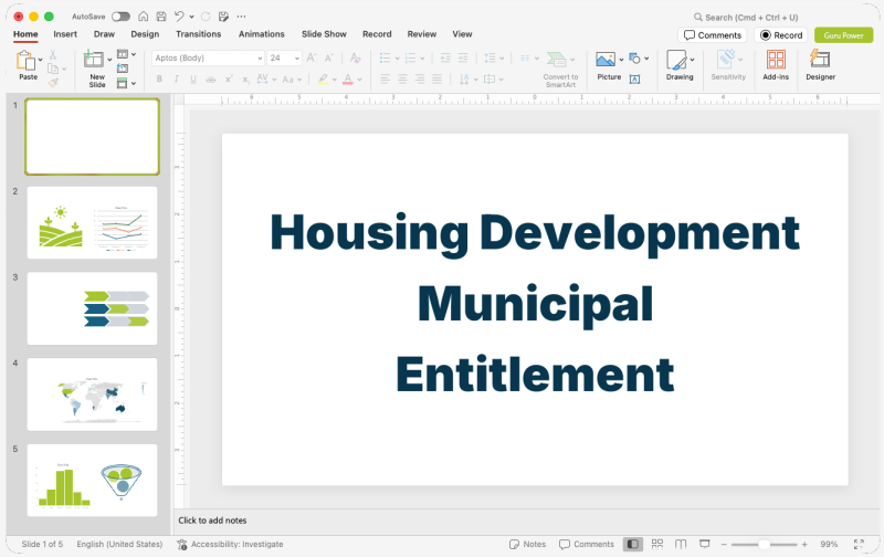 Housing Development Municipal Entitlement Presentation