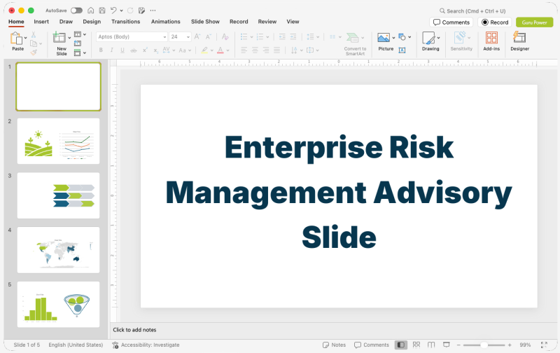 Enterprise Risk Management Advisory Slide-Deck