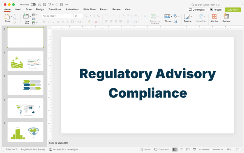 Regulatory Advisory Compliance Pitch-Deck