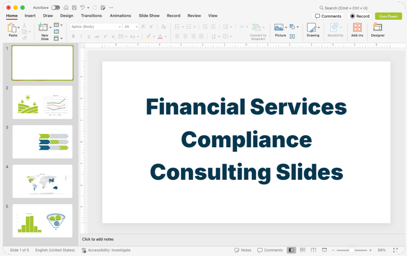 Financial Services Compliance Consulting Slides