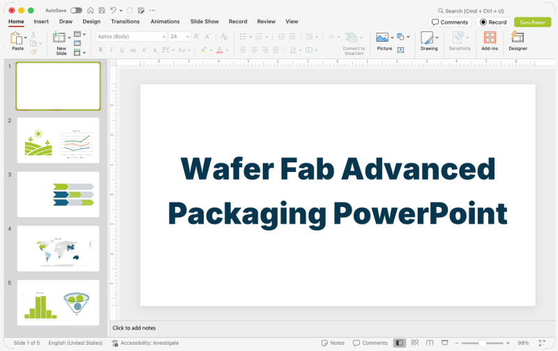 Wafer Fab Advanced Packaging PowerPoint