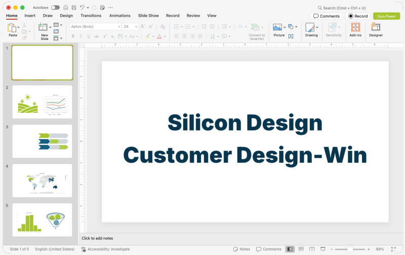 Silicon Design Customer Design-Win Presentation