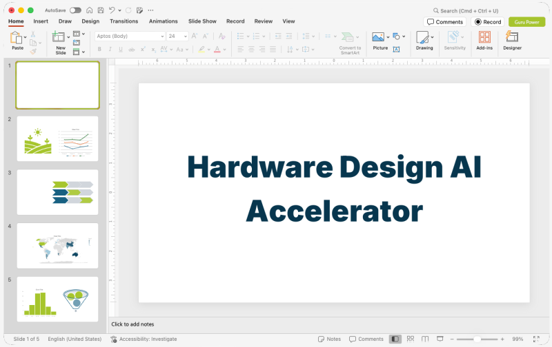 Hardware Design AI Accelerator Presentation