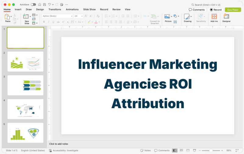 Influencer Marketing Agencies ROI Attribution Pitch-Deck