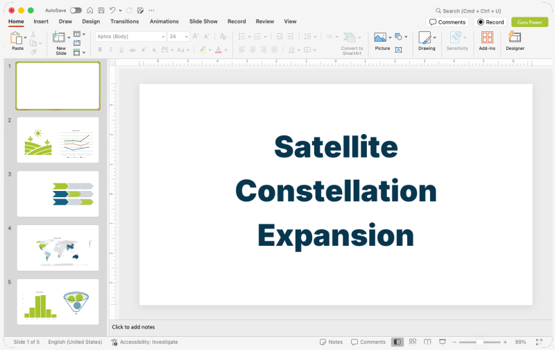 Satellite Constellation Expansion Pitch Deck