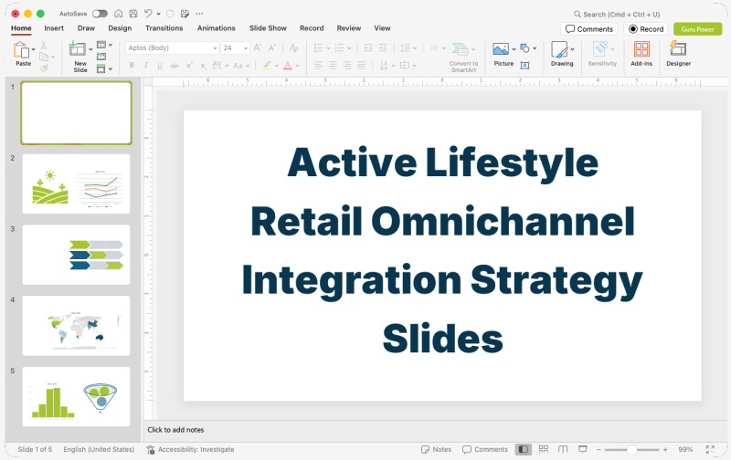 Active Lifestyle Retail Omnichannel Integration Strategy Slides