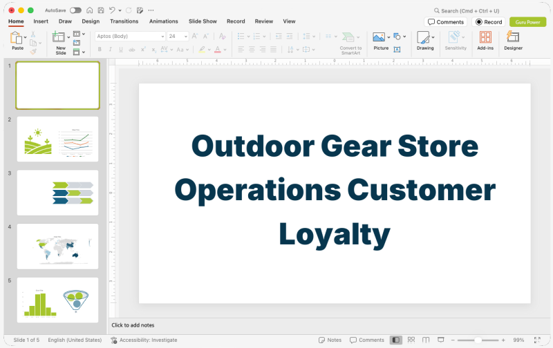 Outdoor Gear Store Operations Customer Loyalty Deck
