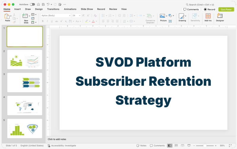 SVOD Platform Subscriber Retention Strategy Presentation