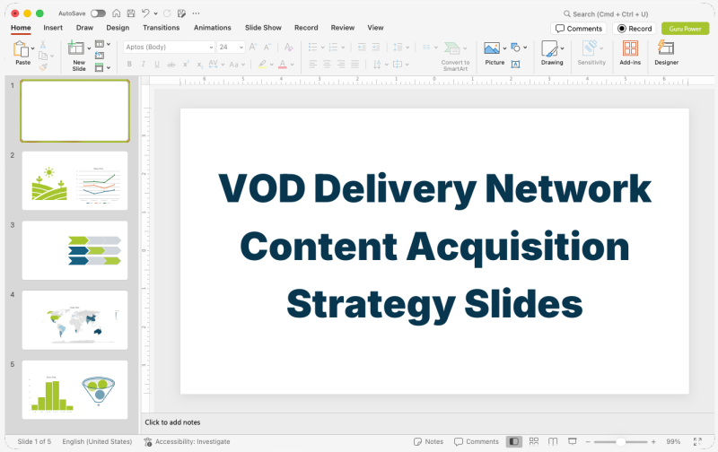 VOD Delivery Network Content Acquisition Strategy Slides