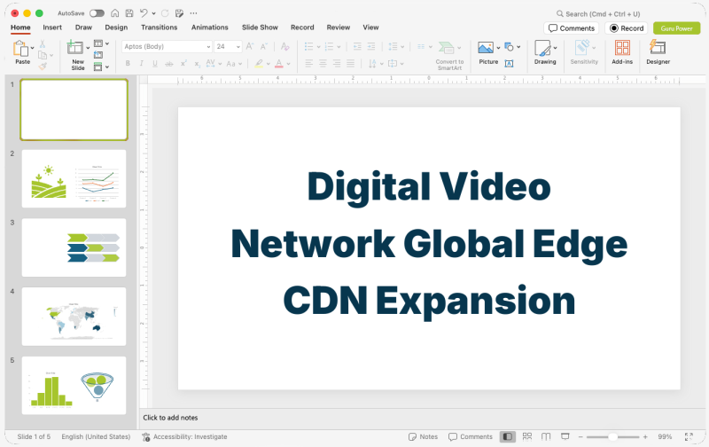 Digital Video Network Global Edge CDN Expansion Pitch-Deck
