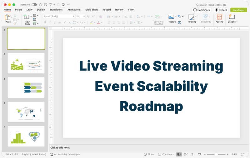 Live Video Streaming Event Scalability Roadmap Pitch-Deck