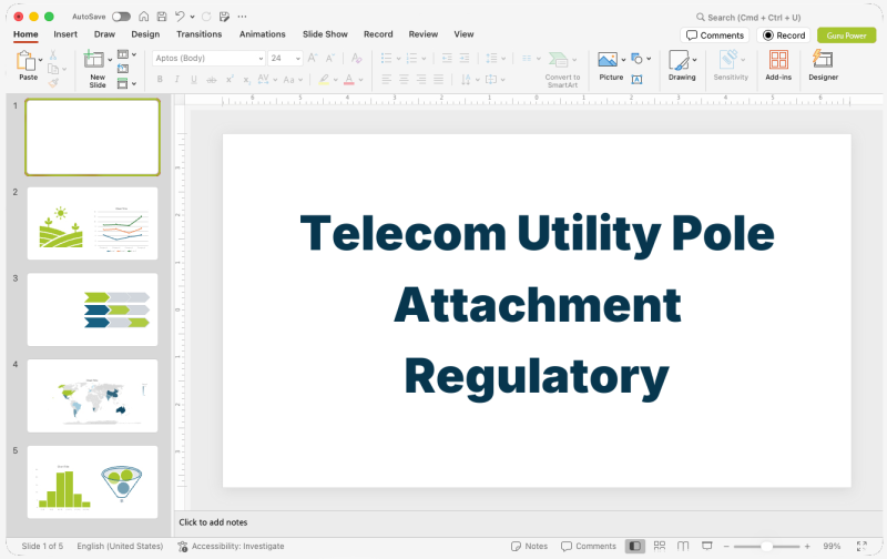 Telecom Utility Pole Attachment Regulatory Deck