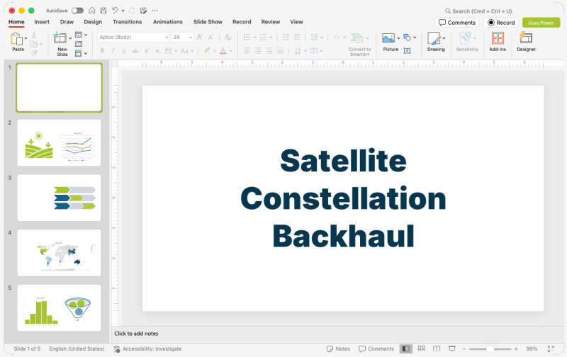 Satellite Constellation Backhaul Pitch-Deck