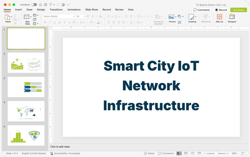 Smart City IoT Network Infrastructure Presentation