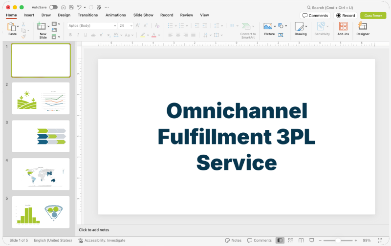 Omnichannel Fulfillment 3PL Service Presentation