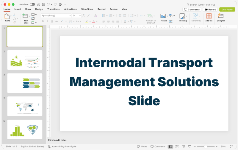 Intermodal Transport Management Solutions Slide-Deck