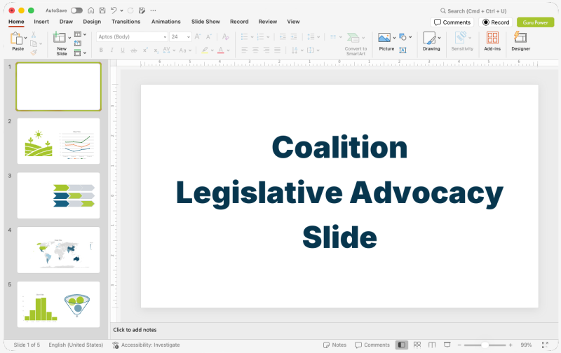 Coalition Legislative Advocacy Slide-Deck