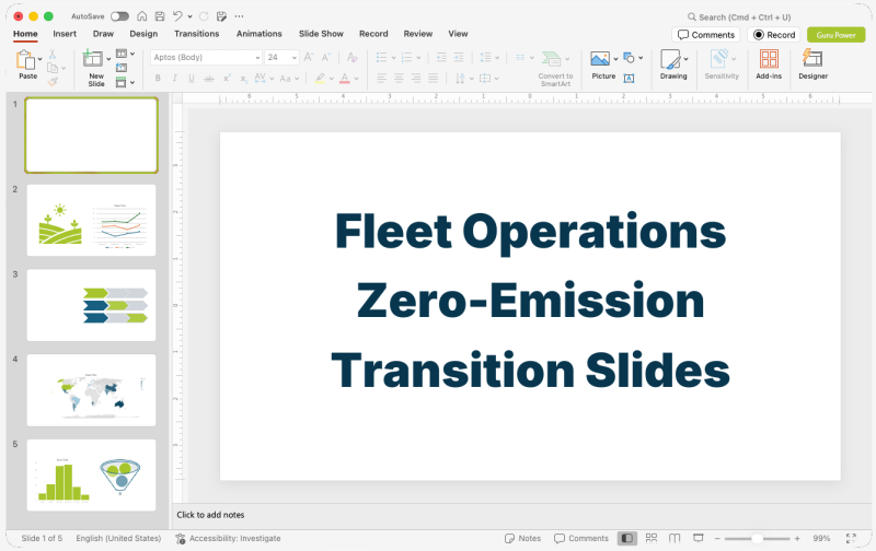 Fleet Operations Zero-Emission Transition Slides