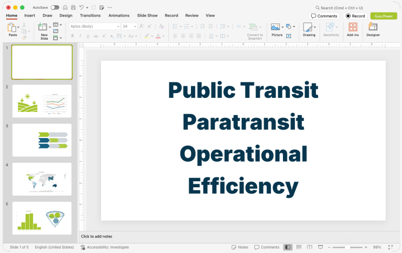 Public Transit Paratransit Operational Efficiency Presentation