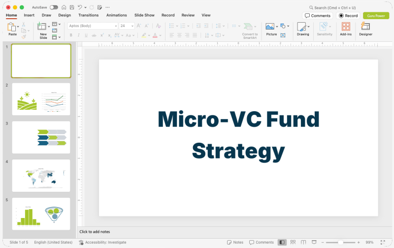 Micro-VC Fund Strategy Pitch-Deck