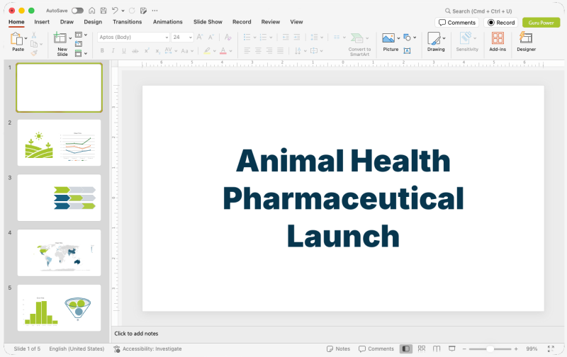 Animal Health Pharmaceutical Launch Presentation