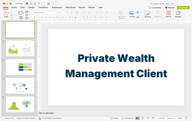 Private Wealth Management Client Pitch-Deck