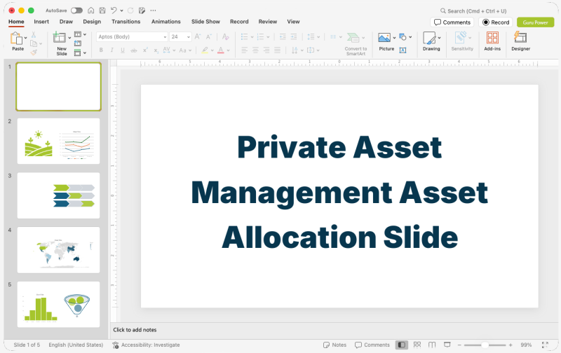 Private Asset Management Asset Allocation Slide-Deck