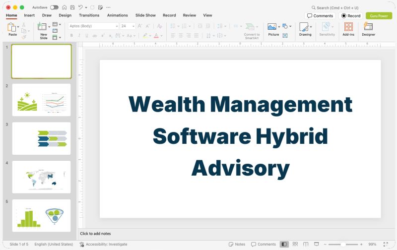 Wealth Management Software Hybrid Advisory Pitch-Deck