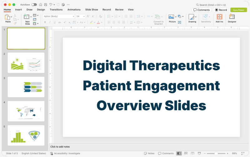 Digital Therapeutics Patient Engagement Overview Slides