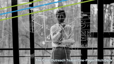 the-cold-outreach-teaser-one-pager-presentation-design-hero