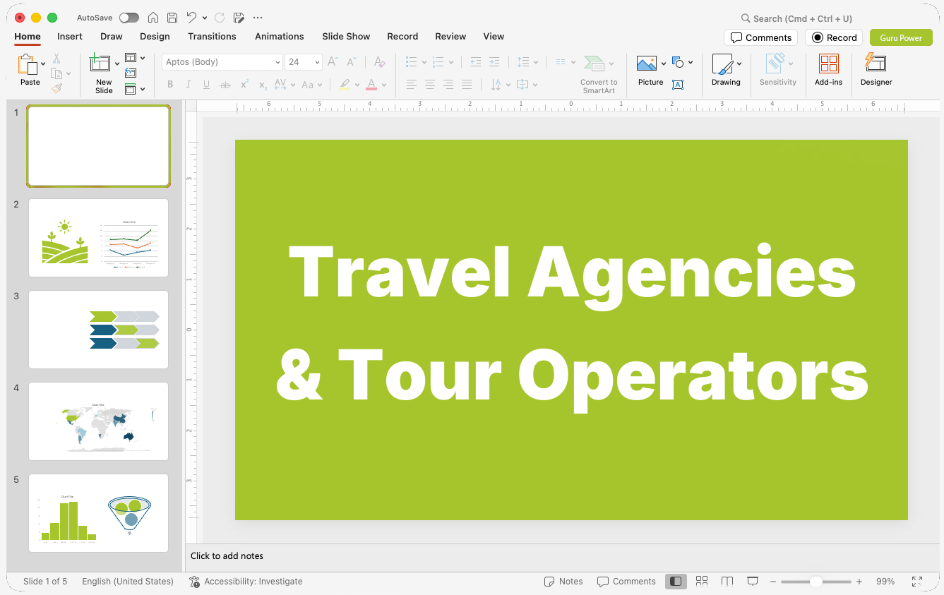 Travel Agencies & Tour Operators Presentations