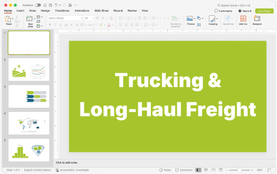 Trucking & Long-Haul Freight Presentations