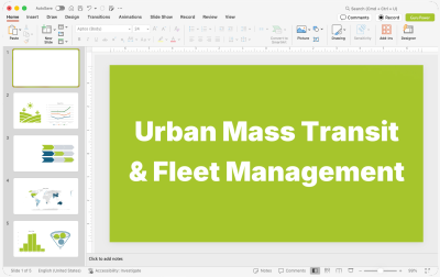 Urban Mass Transit & Fleet Management Presentations