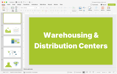 Warehousing & Distribution Centers Presentations