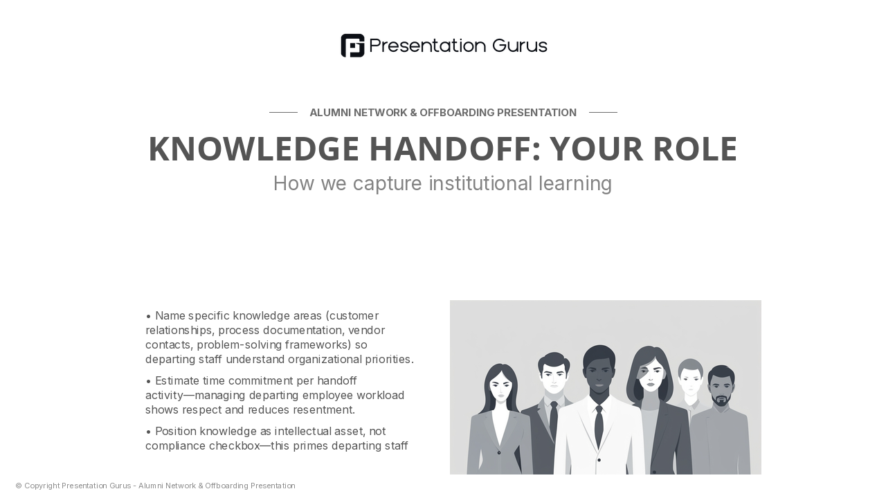 Knowledge Transfer Requirements