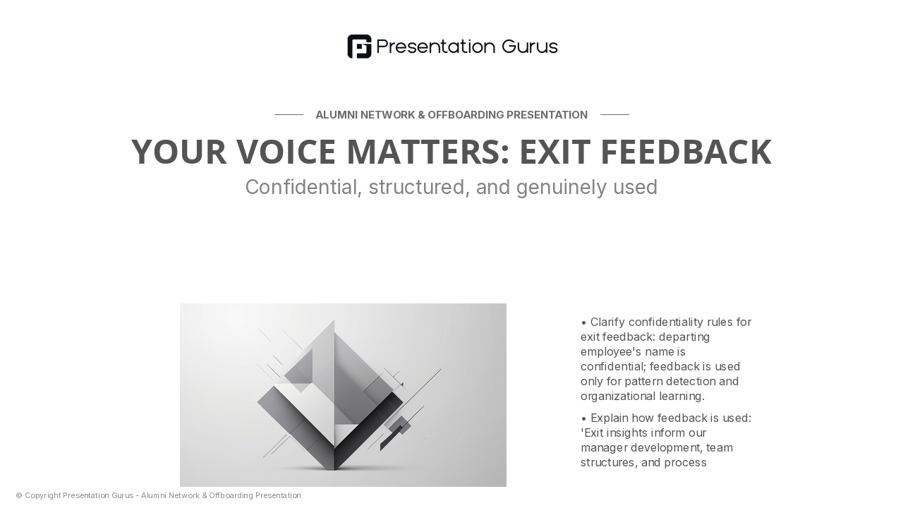 Exit Interview Process & Feedback Mechanism