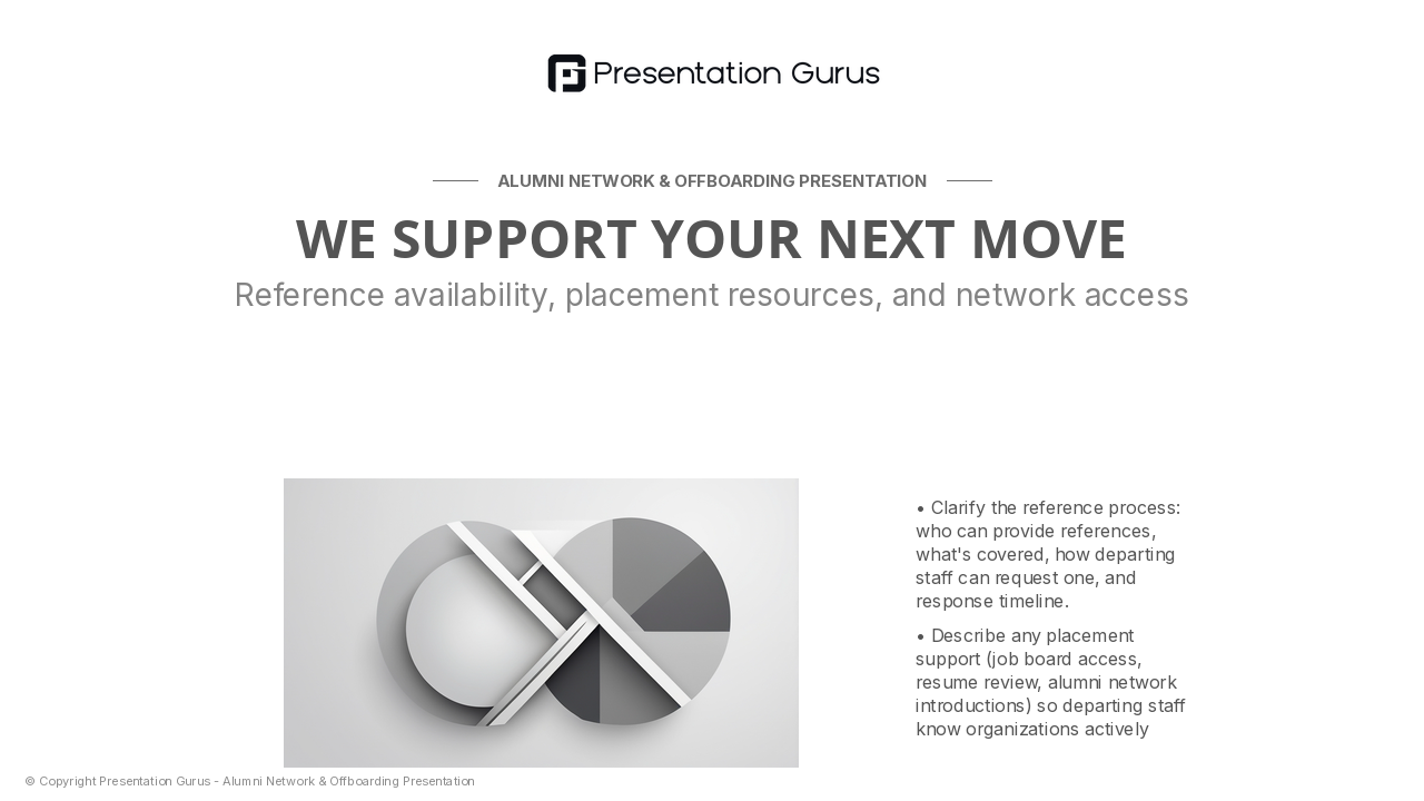 Reference & Professional Placement Support