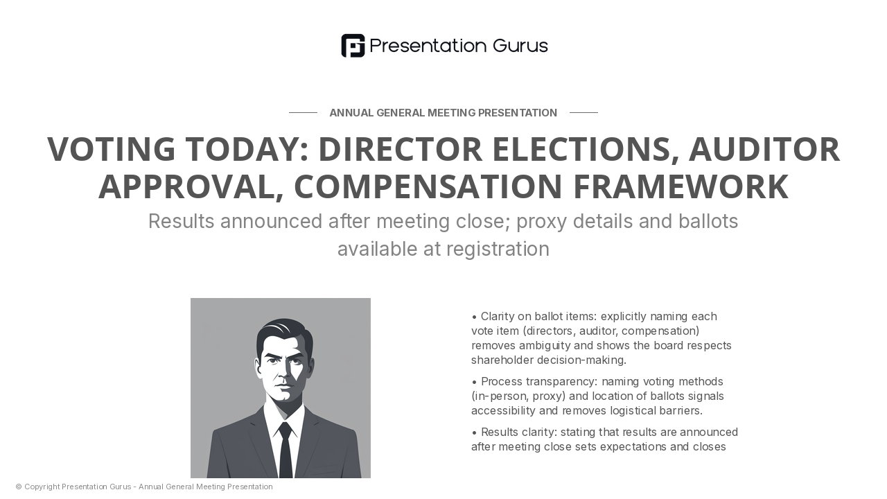 Voting Procedures & Next Steps