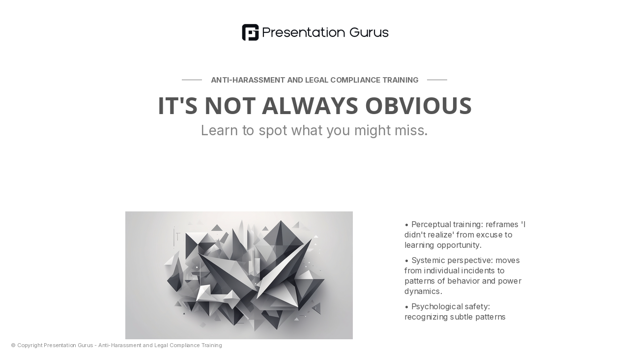 Recognizing Harassment: Patterns and Blind Spots