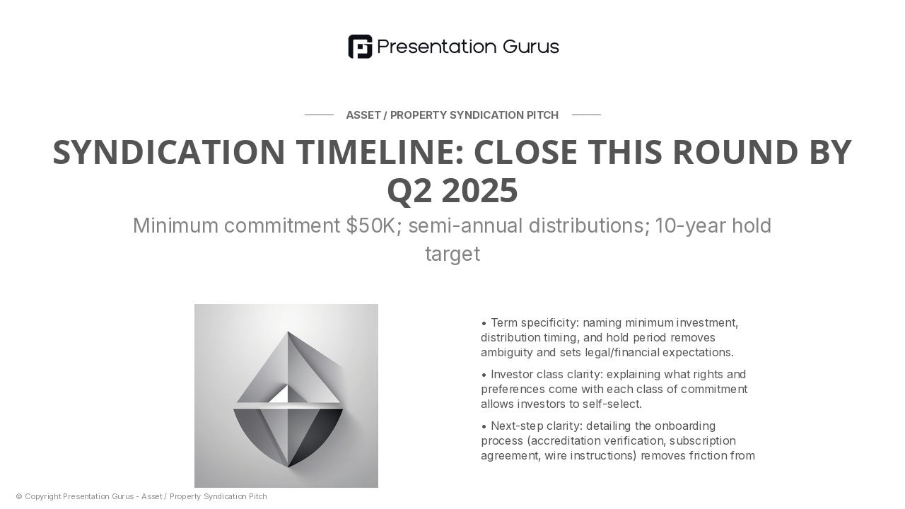 Investment Terms & Next Steps