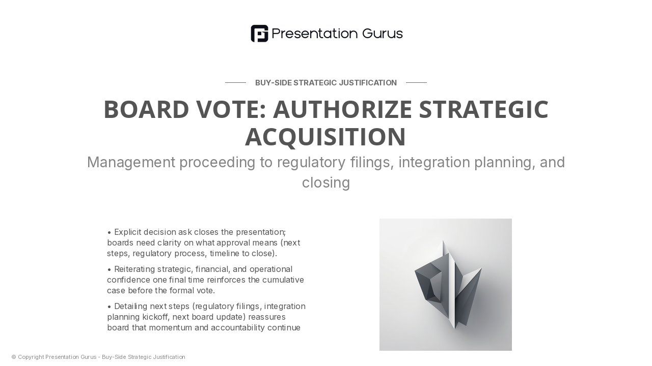 Board Approval & Next Steps