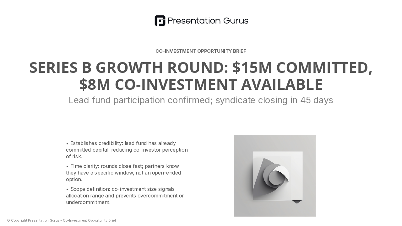 Executive Investment Summary