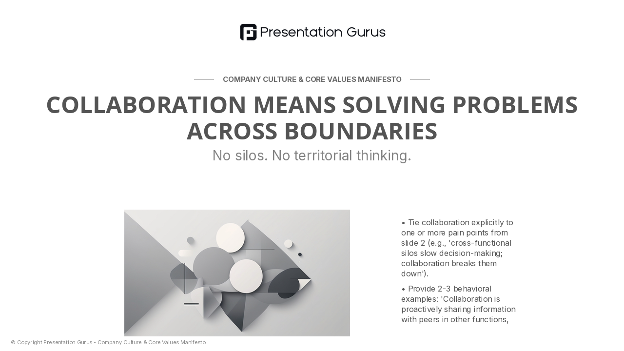 Values in Action — Collaboration