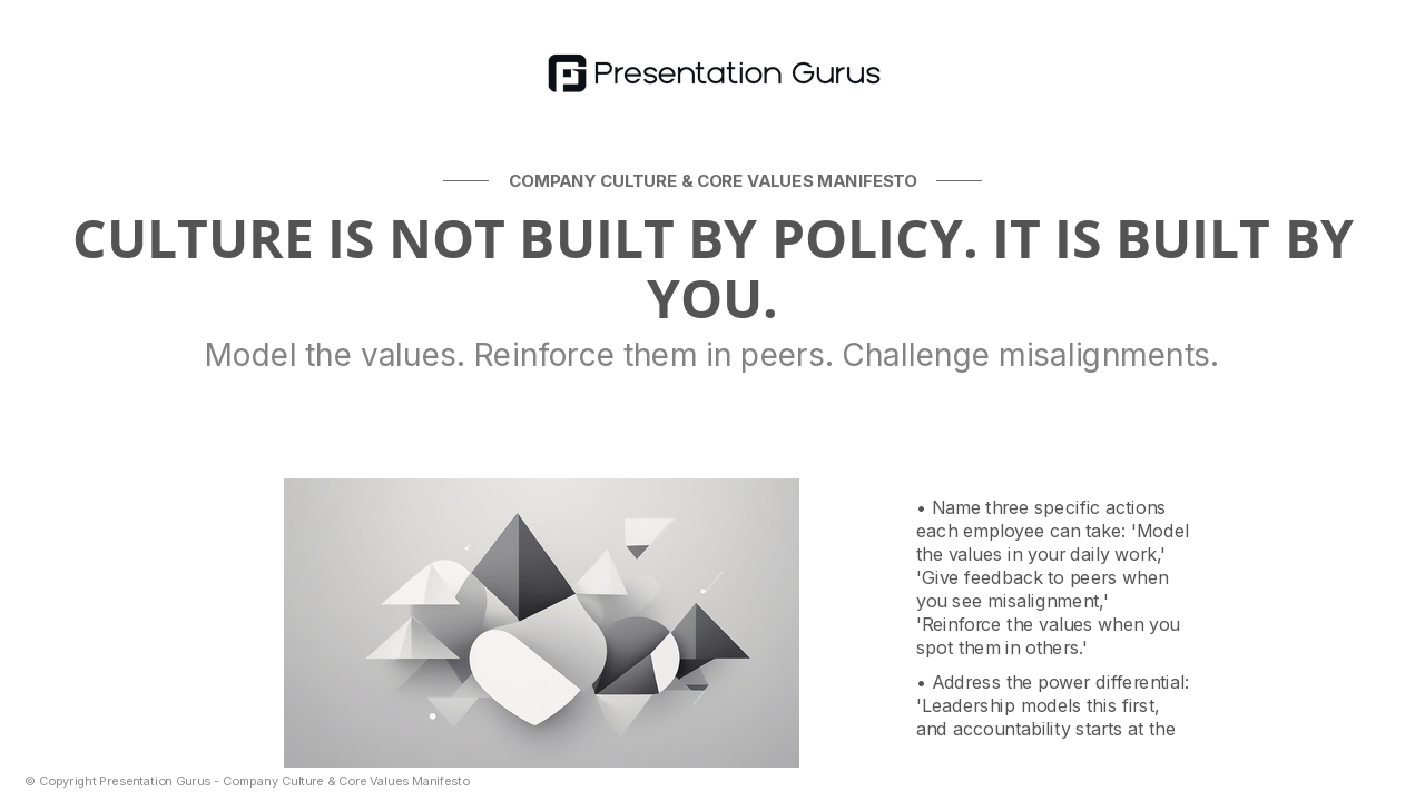 Your Role in Shaping Our Culture