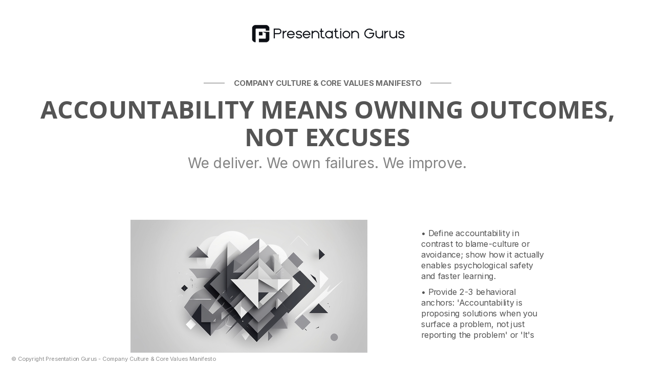 Values in Action — Accountability