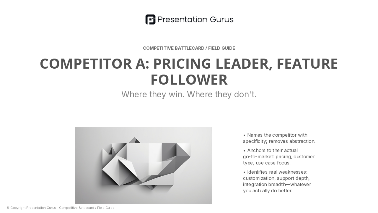 Competitor A Deep Dive