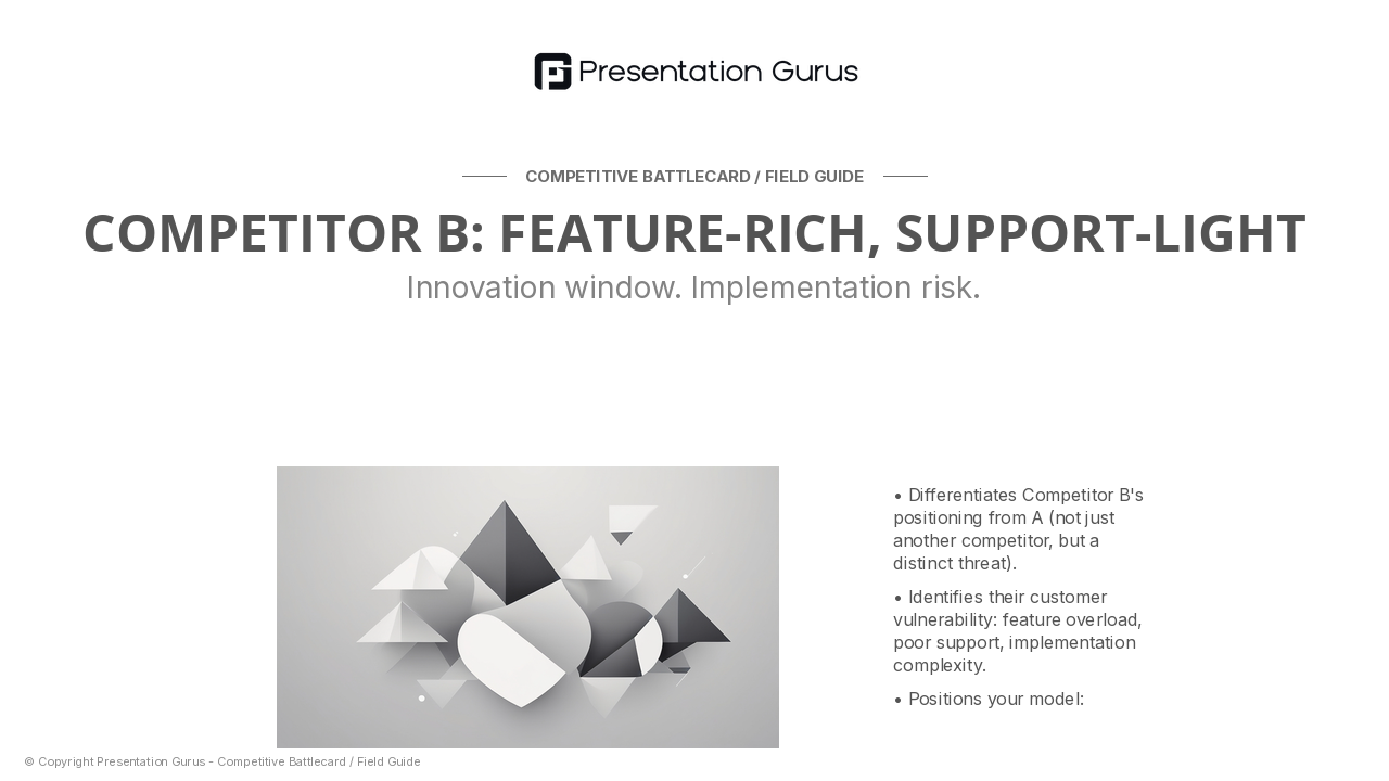 Competitor B Deep Dive