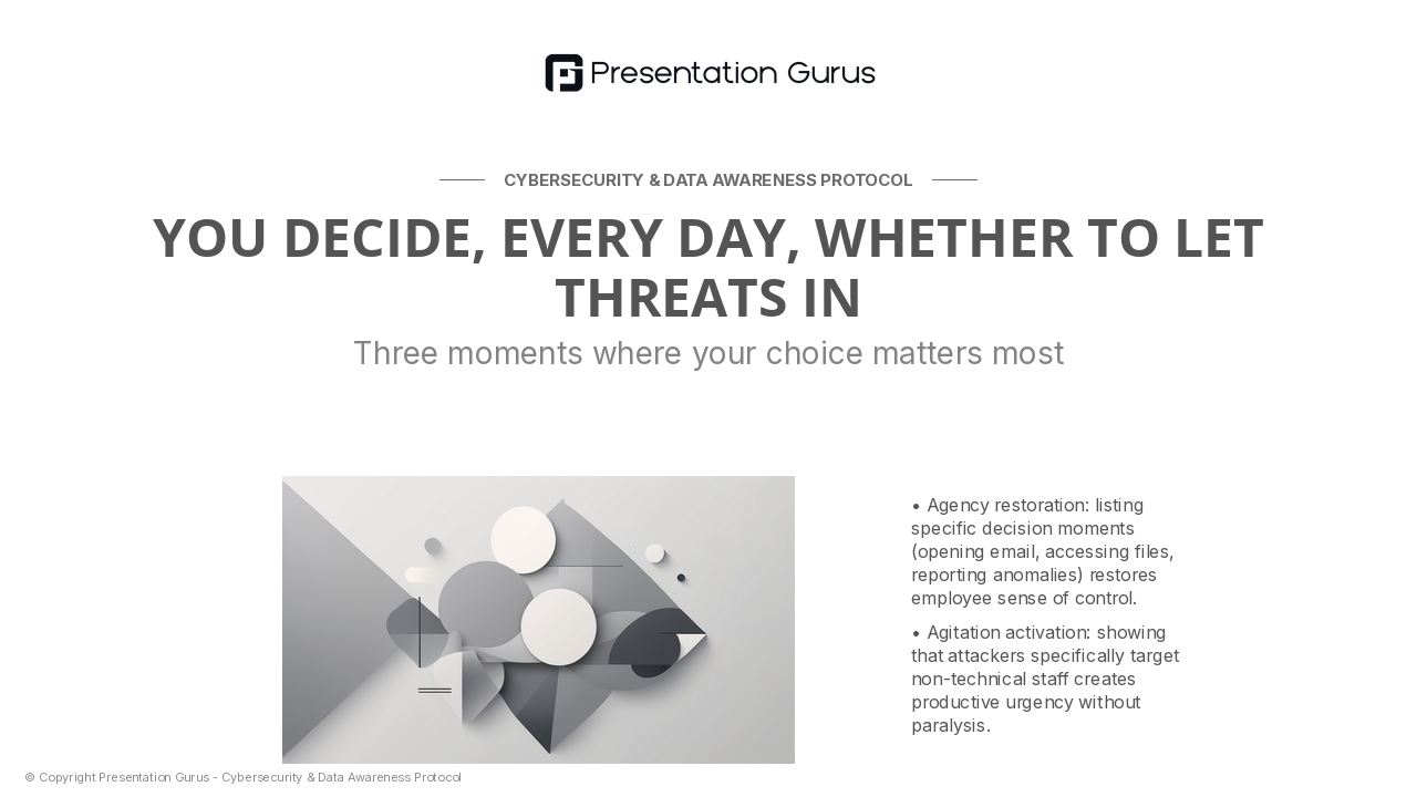 Your Role as the First Line of Defense