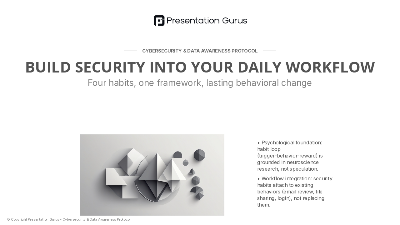 The Security Habit Framework
