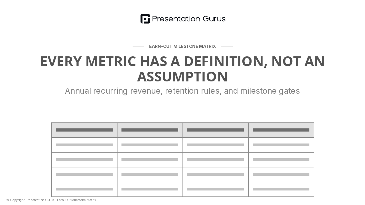 Defining the Metric Universe
